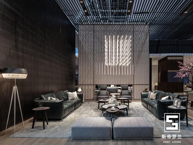 斯帝羅蘭家具 現(xiàn)代簡約客廳的軟體皮質(zhì)沙發(fā)藝術(shù)